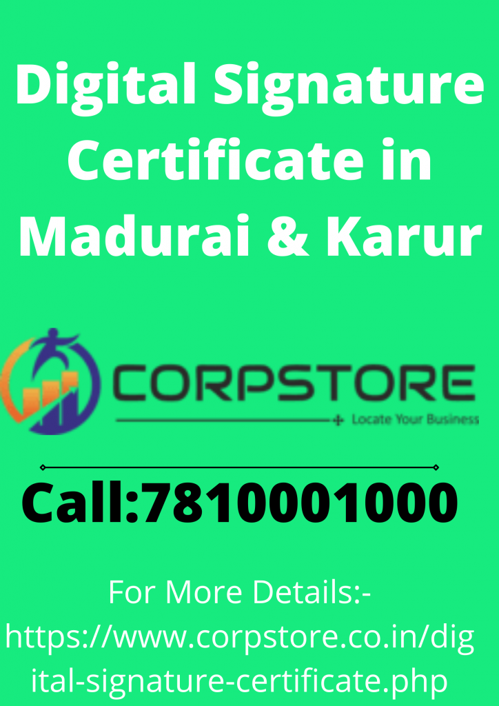 Digital Signature Certificate in Madurai